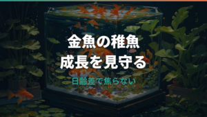 金魚の稚魚の成長速度はどれくらい?日齢別の大きさと遅い時の対処法