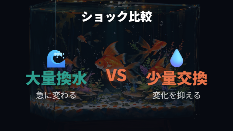 急な水換えで起こるショックは本当にあるのか