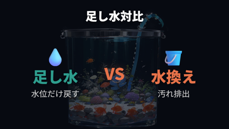 水換えは足し水だけで足りる?硝酸塩と老廃物を見る