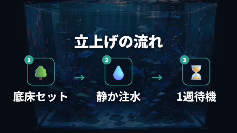 洗わない時の注水と立ち上げ手順