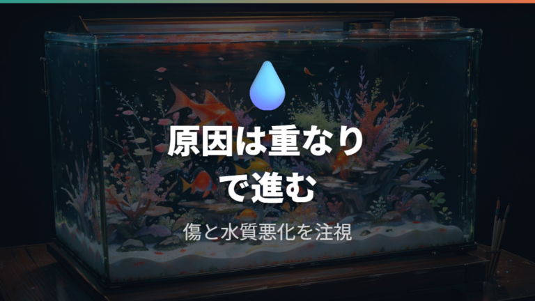水カビ病が起きる主な原因を押さえる