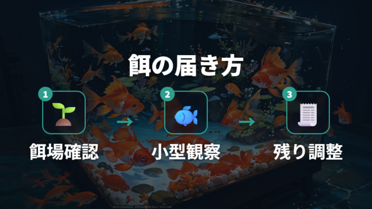 大きくならない稚魚の対処法は餌の届き方を見直す