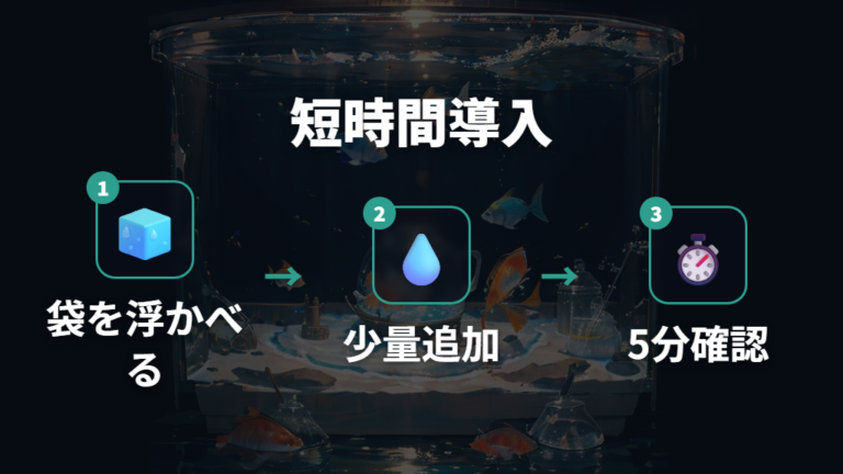 短時間でできる水合わせ方法は簡易法で負担を抑える