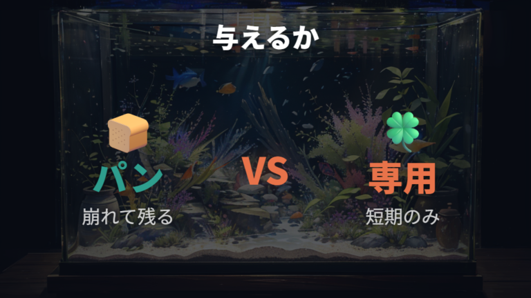 パンやご飯を与えるリスクは水の汚れやすさにある