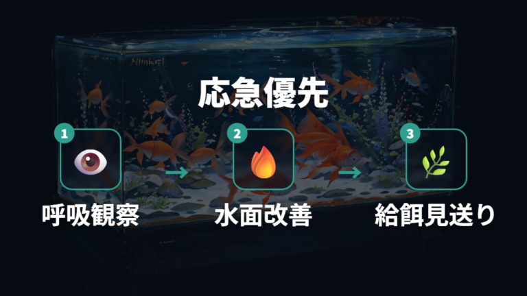 残った金魚を助ける応急処置の優先順位