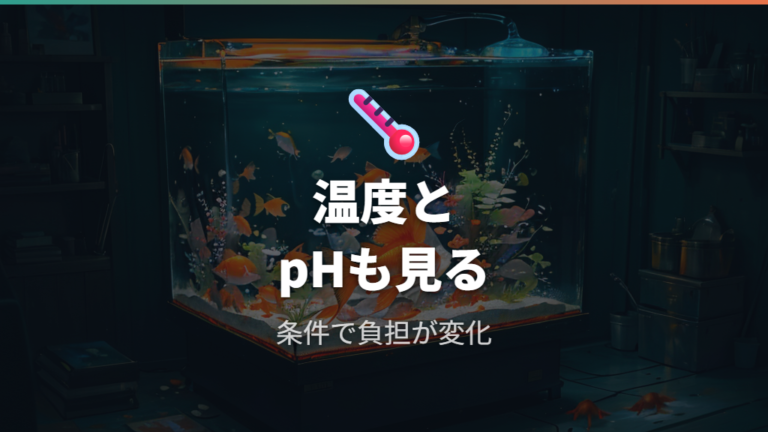 アンモニア中毒が起きる原因は水温やpHでも変わる?