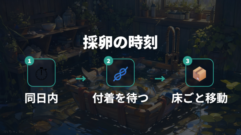 見つけた卵の採卵と隔離はいつ行うべき?