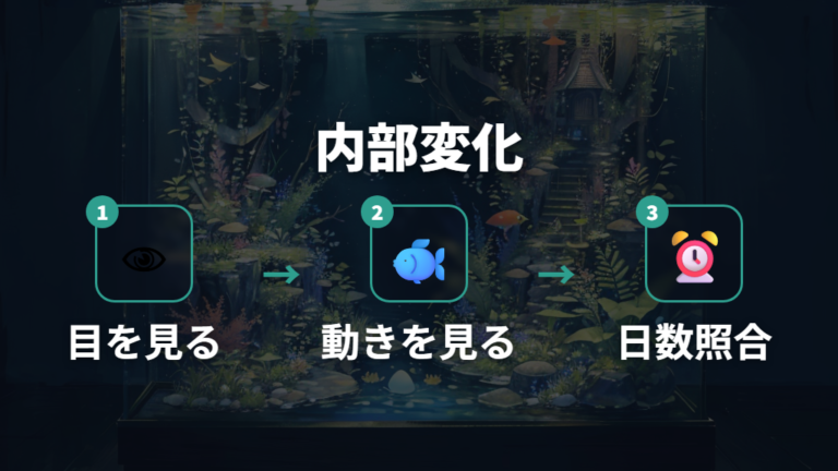 孵化までの卵の変化と日数は内部の動きで追いかける