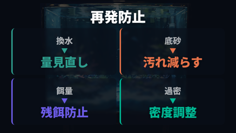 再発を防ぐ水質管理のポイント