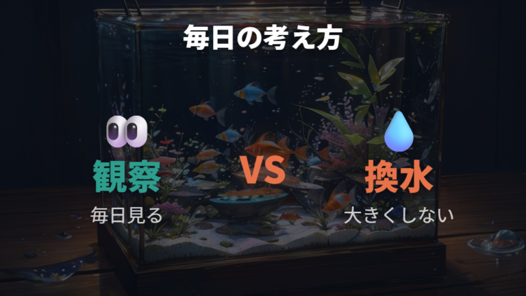稚魚に安全な水替え頻度と量は毎日必要なのか