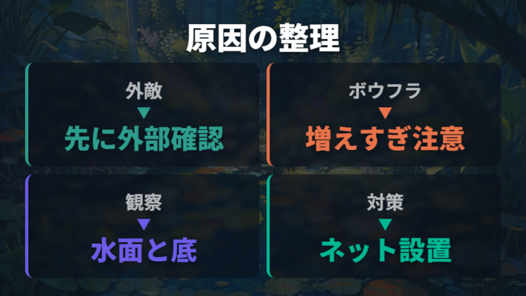 屋外で多いトラブル対策は外敵とボウフラを分ける