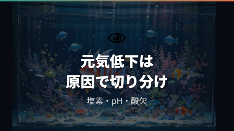 水道水を使った後に元気がない原因を塩素・水温・酸欠から切り分ける