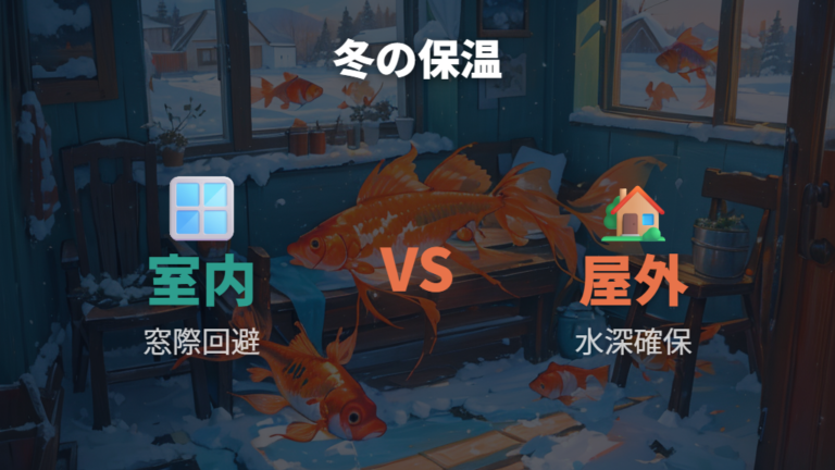 冬の低水温への備え方は屋外と室内で変える