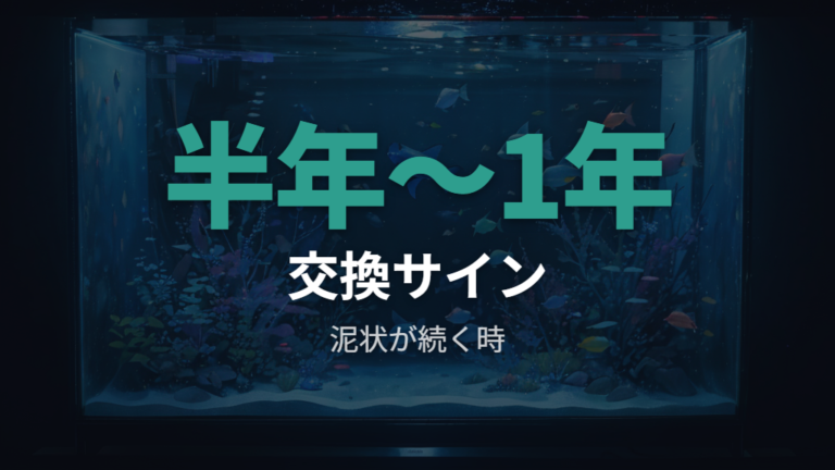 交換とリセットの目安を決める