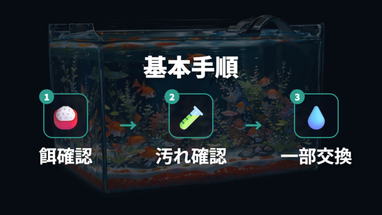 掃除魚で水槽をきれいに保つ基本手順を崩さない