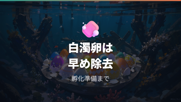 卵の管理と孵化までの日数で注意したいカビ対策
