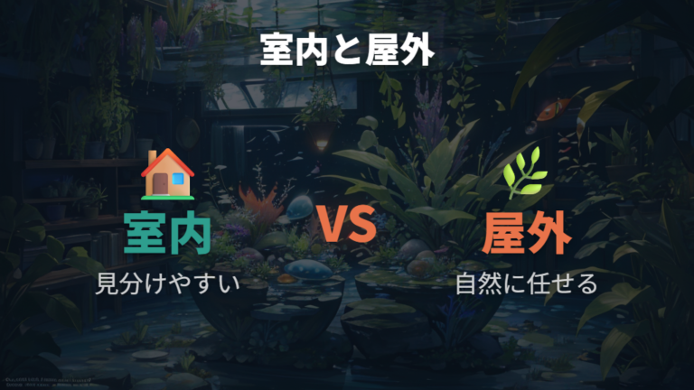 室内と屋外で卵にカビを広げない管理方法を使い分ける