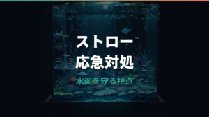 水槽の酸素不足はストローで解消できる？魚に悪い理由と応急処置