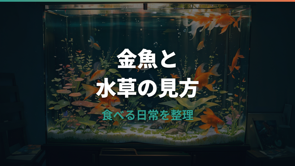 金魚が水草を食べるのは大丈夫？理由と食べられにくい種類を解説