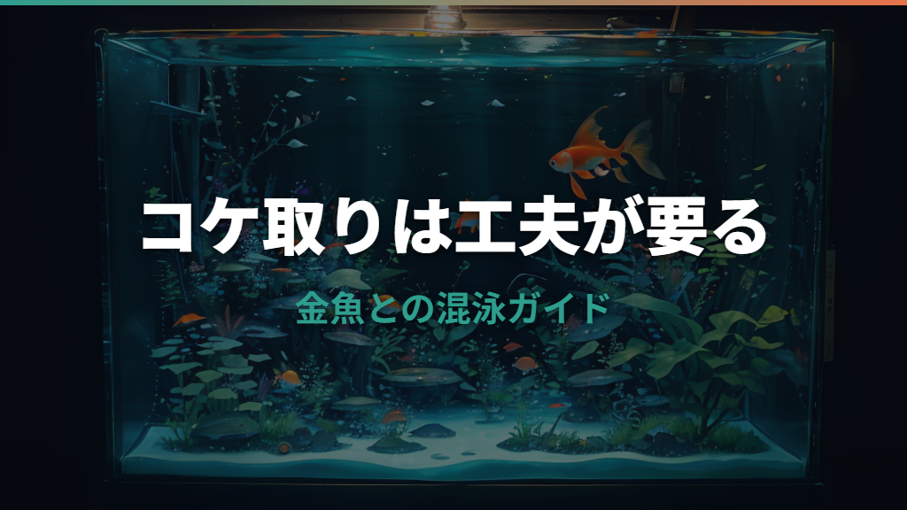 金魚の混泳でコケ取り生体は入れられる?貝・エビ・魚のリスクと選び方