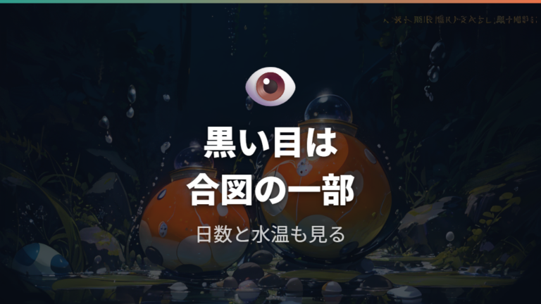 黒い目や体が見えるサインは本当に孵化間近?