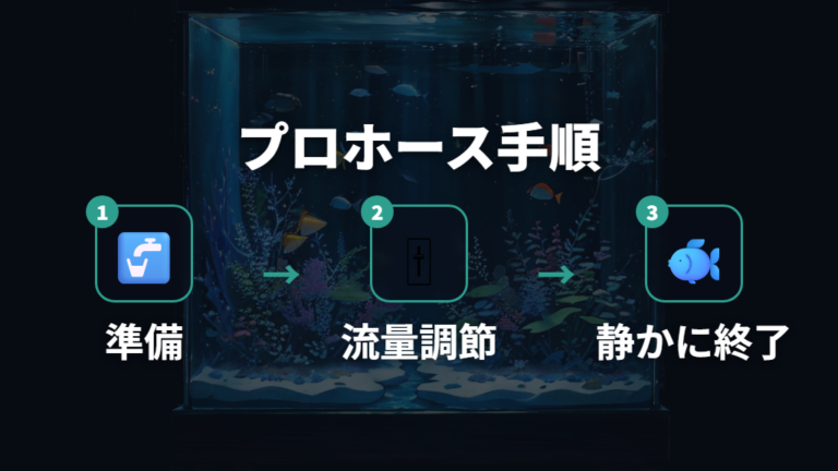 プロホースで掃除するときのコツは流量調節と静かな動作