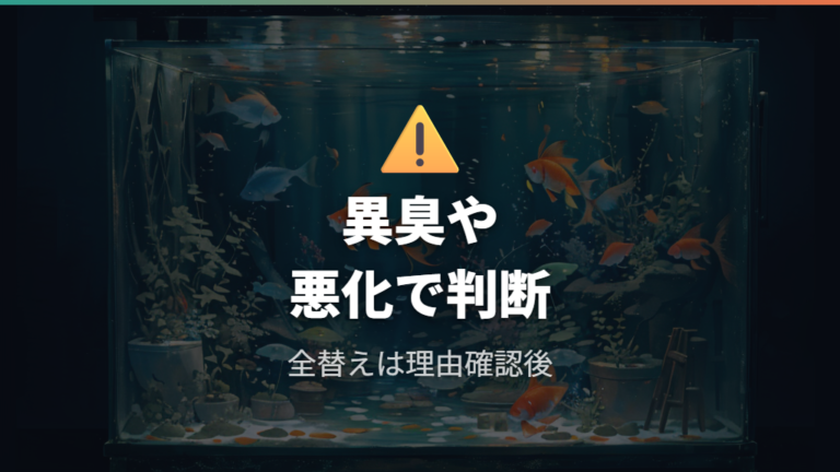 全替えが必要になるケースを見極める
