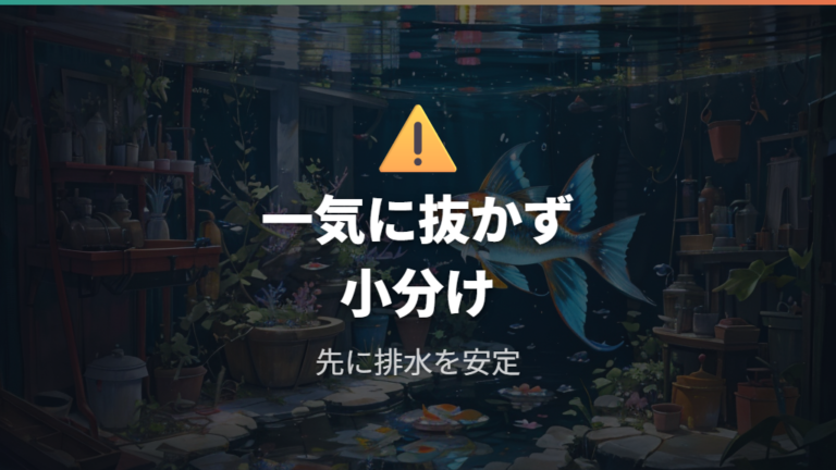 プロホースで底にたまったフンを取るときの注意点は?