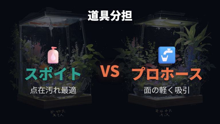 スポイト掃除が向いている場面とプロホースとの使い分け