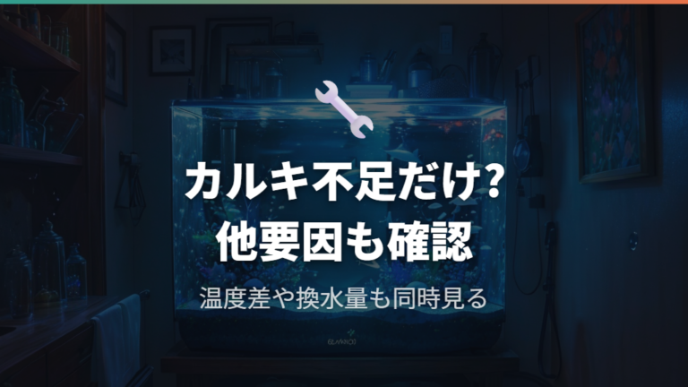 カルキ抜き不足の影響はどこまで疑うべきか