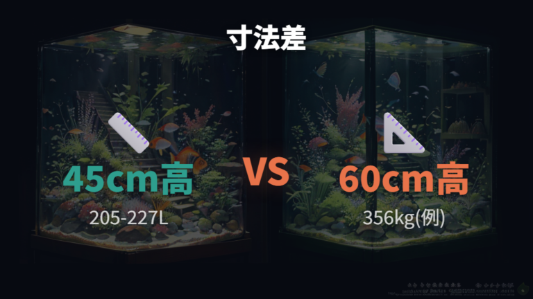 寸法別の水量と重さは外寸計算と実水量を分けて考える