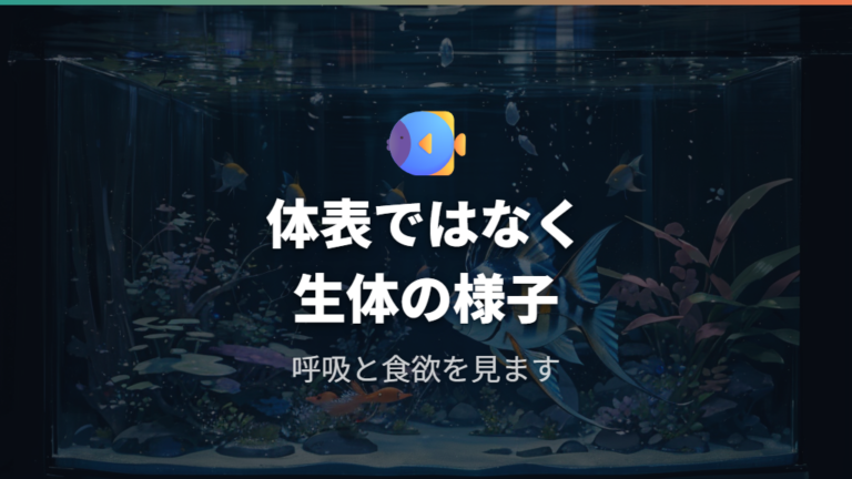 魚やエビへの影響と危険度を確認する