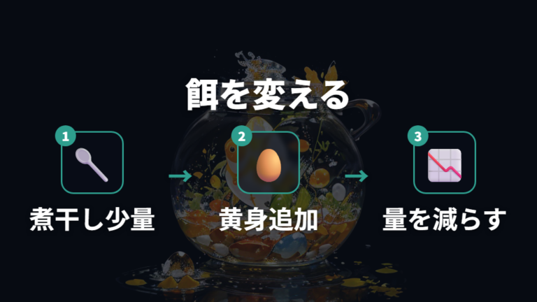 足が出てからの餌の変化は少量ずつ様子を見る