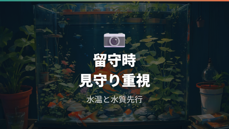 旅行中の餌やりは必要?絶食で考える夏の管理