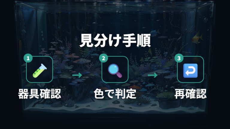 カルキが残ったかもと思った時の見分け方