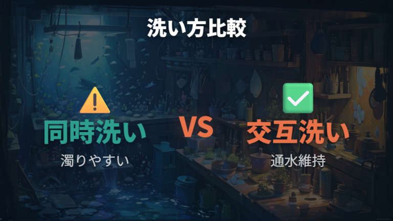 バクテリアを減らさない掃除の注意点は洗いすぎと同時洗いを避けること
