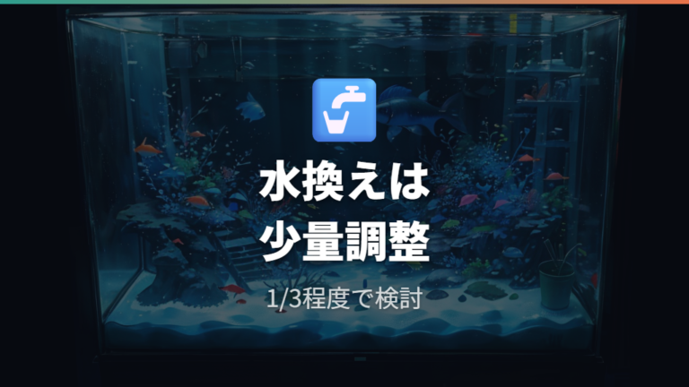 成長が遅いときの見直し点は水換えにもある?