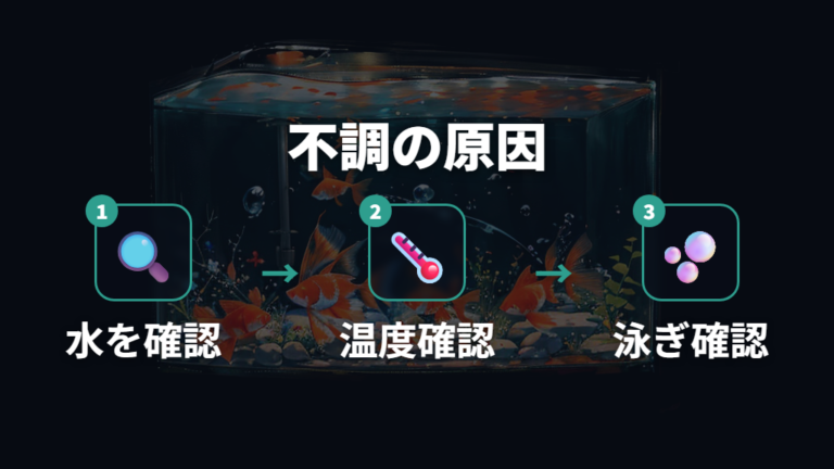 水換え後に元気がない原因を切り分ける