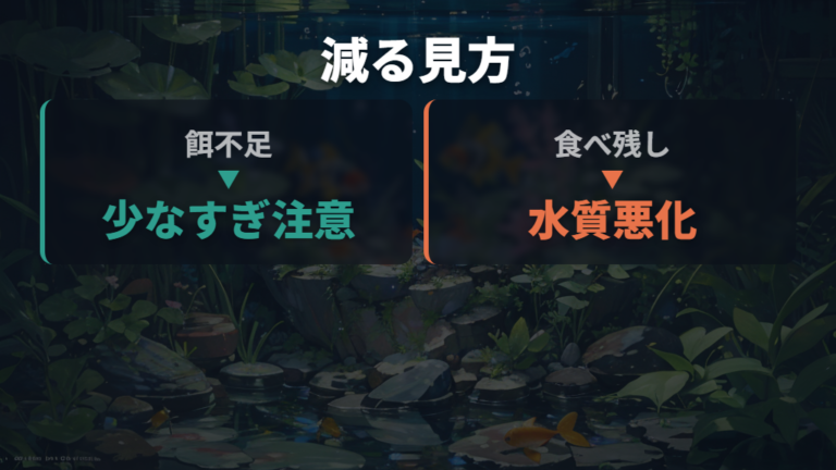 稚魚が死ぬ主な原因は餌不足だけで見ない