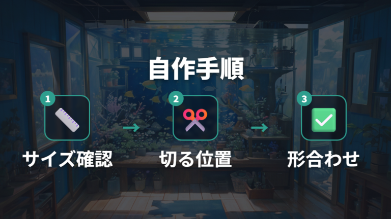 100均材料で作る基本手順は切る・つなぐ・補強する