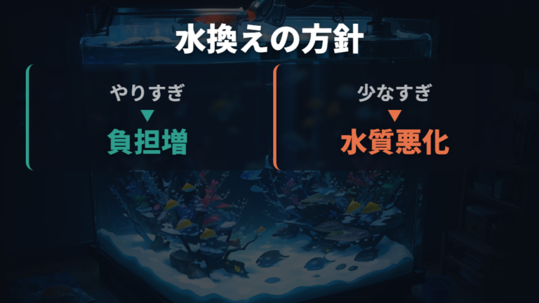 低水温期の水換え頻度は多すぎ・少なすぎの両方を避ける