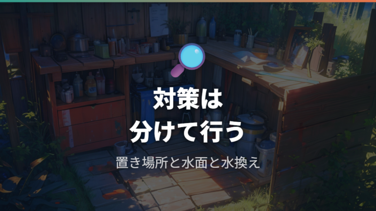 屋外飼育で多い夏の失敗例は一つの対策に頼ること