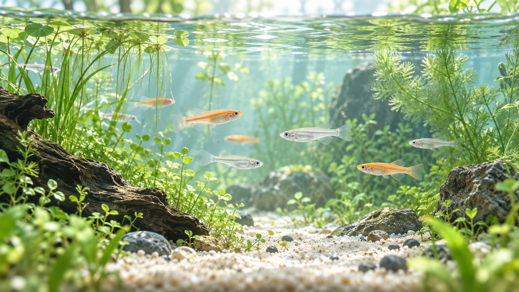 メダカ水槽のミカタのイメージ