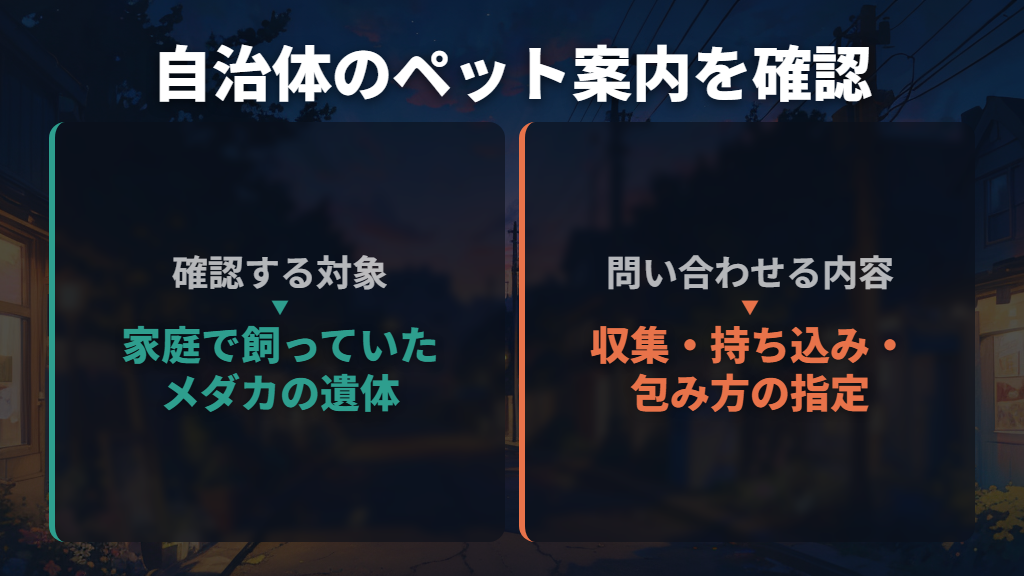可燃ごみに出せるかは自治体のペット向け案内で確かめる